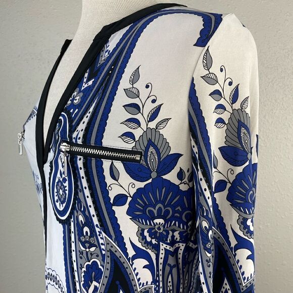 INC International Concepts V-Neck Blouse Top Size M EUC - Picture 3 of 5